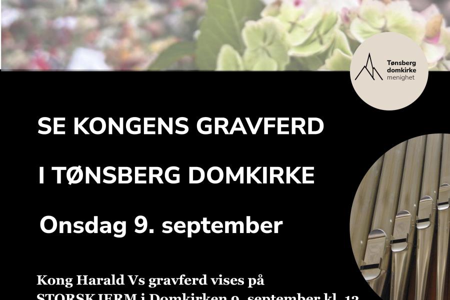 Lenke til artikkel: Kongens begravelse på storskjerm i domkirken