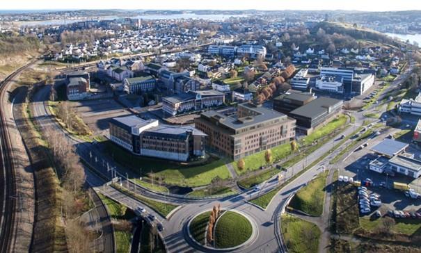 Flyfoto av Tønsberg - Klikk for stort bilde