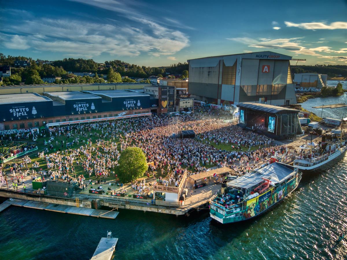 Oversiktsbilde fra festivalområdet - Klikk for stort bilde