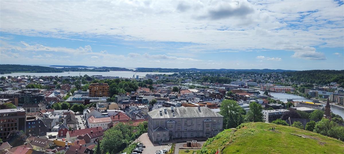 Oversikt over Tønsberg by - Klikk for stort bilde