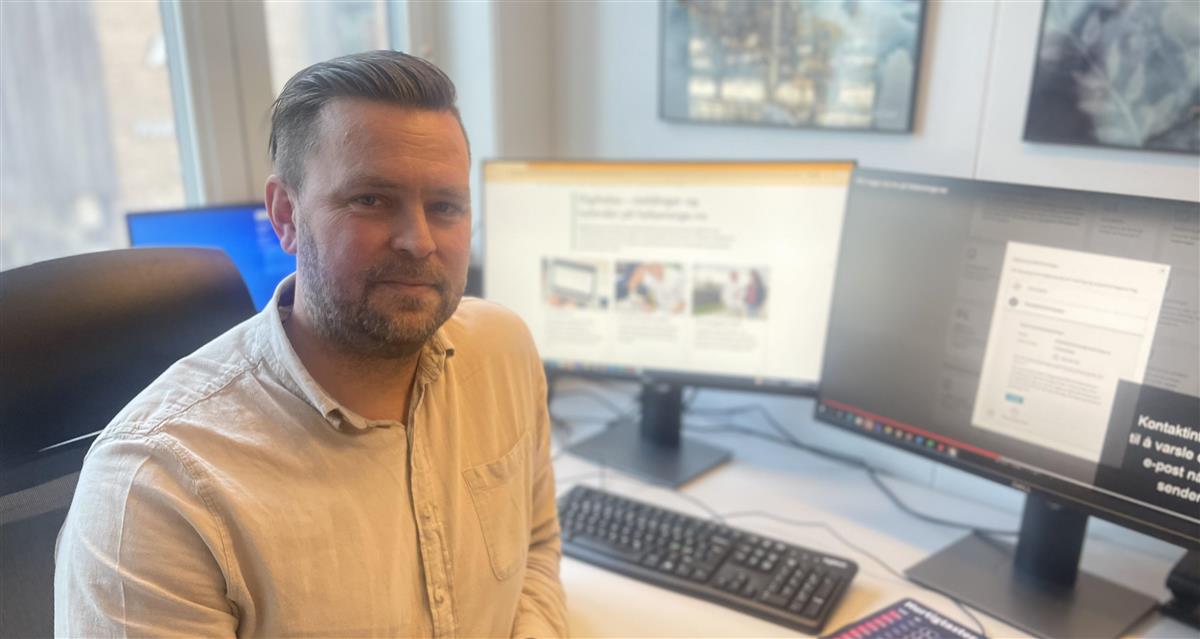 Ragnar Aunan er digitaliseringsrådgiver i Tønsberg Kommune.  - Klikk for stort bilde