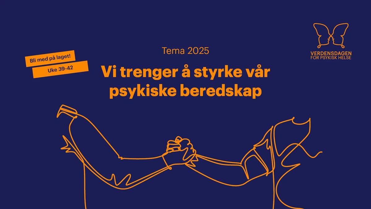 Logo for verdensdagen for psykisk helse - Klikk for stort bilde